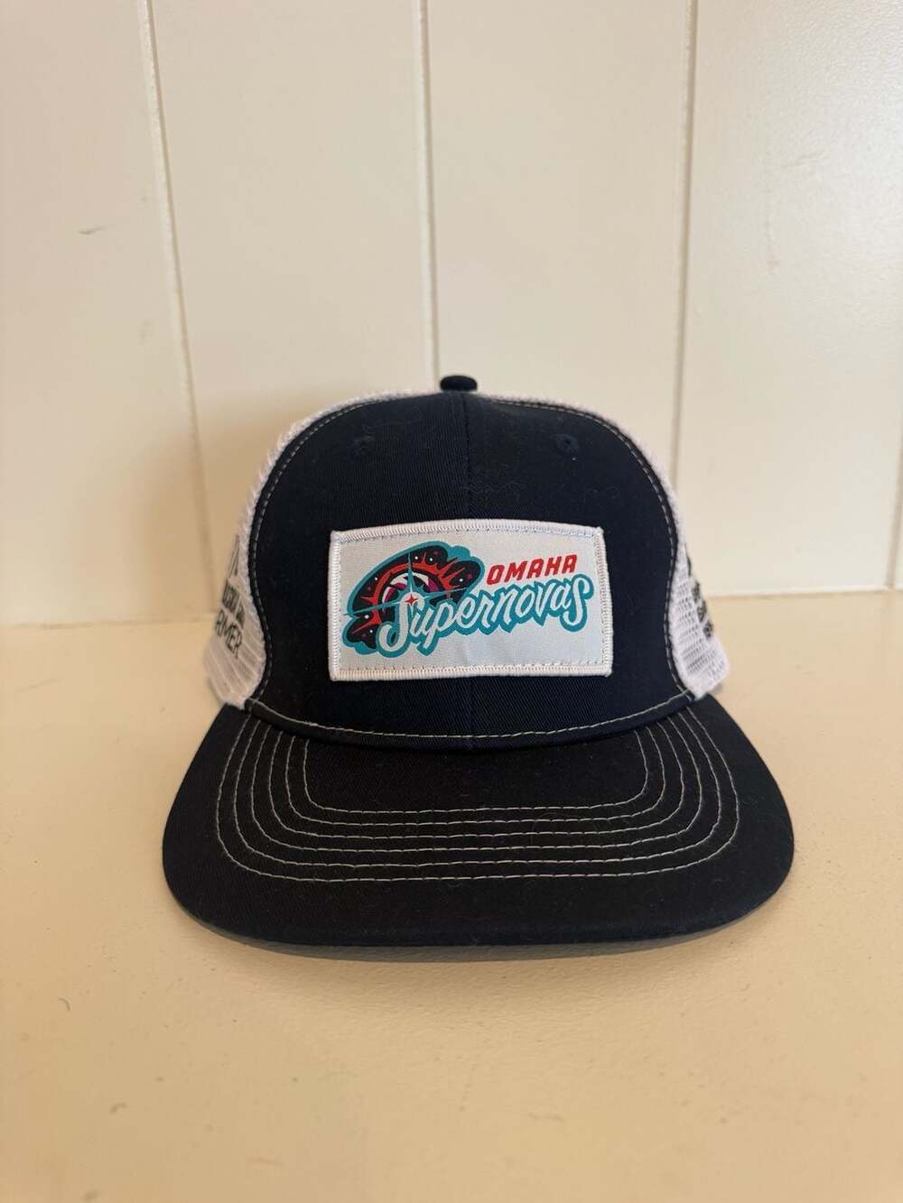 Omaha Supernovas Promotional E15 Nebraska Corn Farmer Snapback Trucker Hat